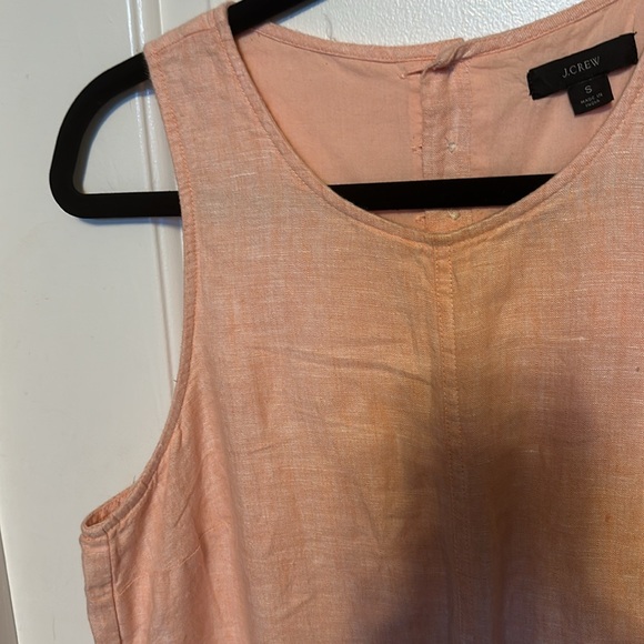 Women J crew Maxine button-back dress in linen size S - Picture 3 of 6